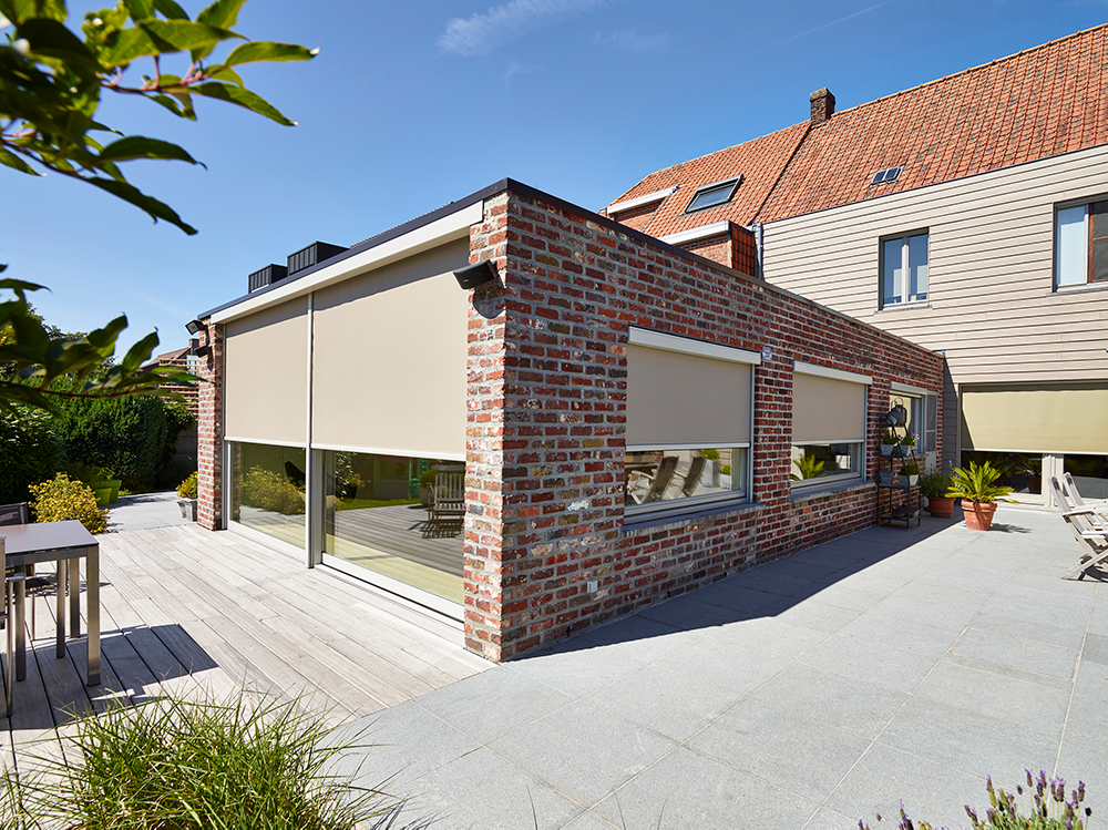 Screens Doekzonwering Gerenoveerde gezinswoning